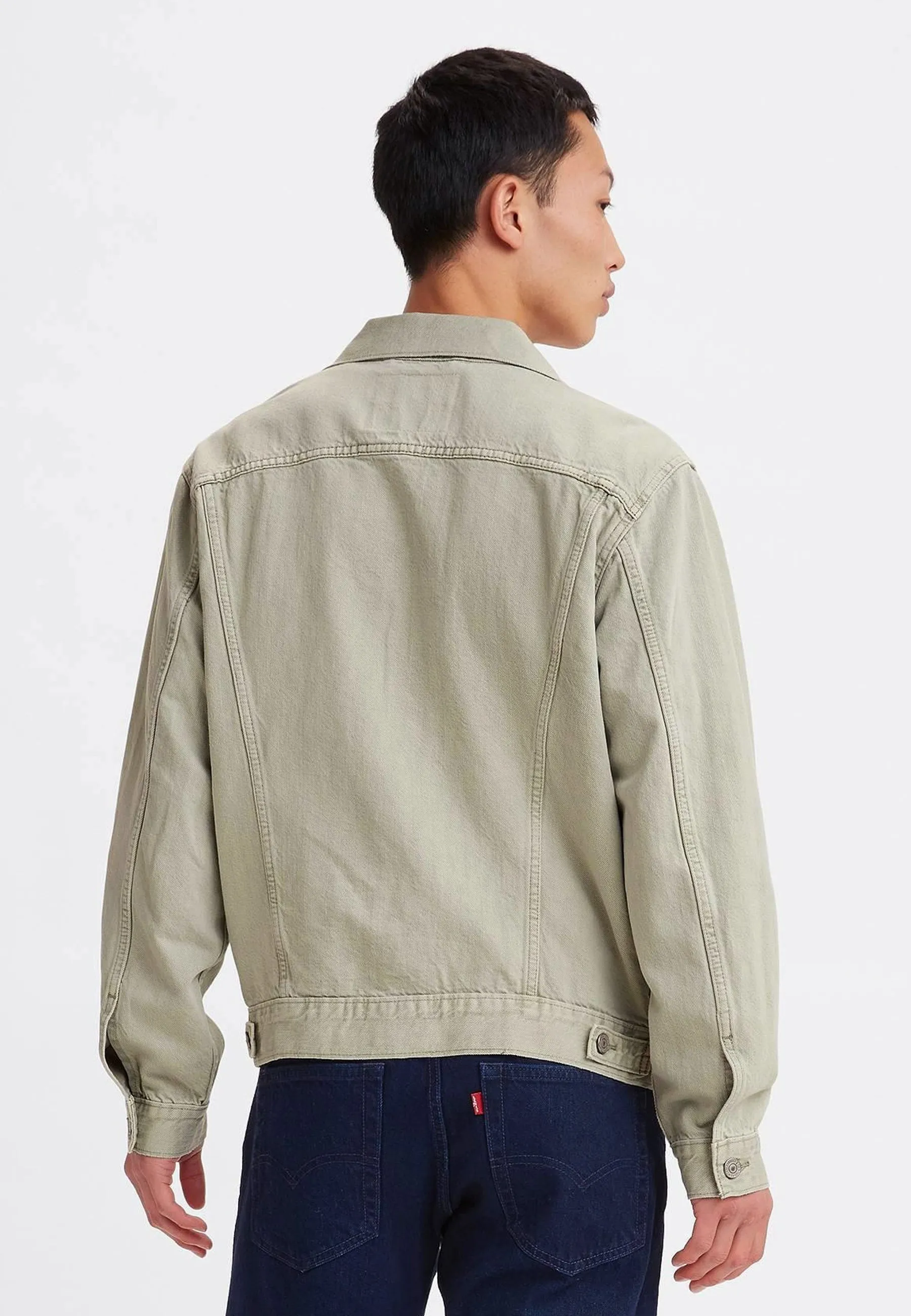 Wellthread Vintage Trucker Jacket - wild sage