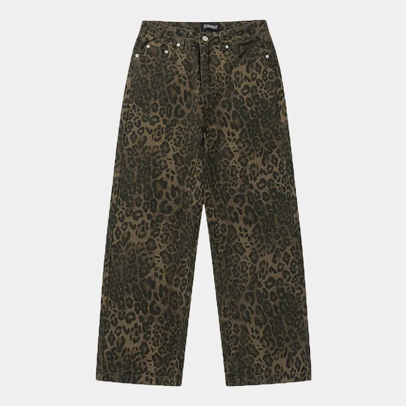 Wild | Leopard Print Baggy Jeans