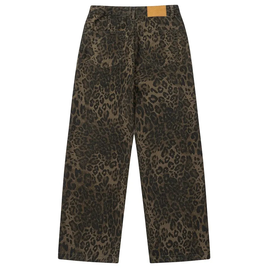 Wild | Leopard Print Baggy Jeans