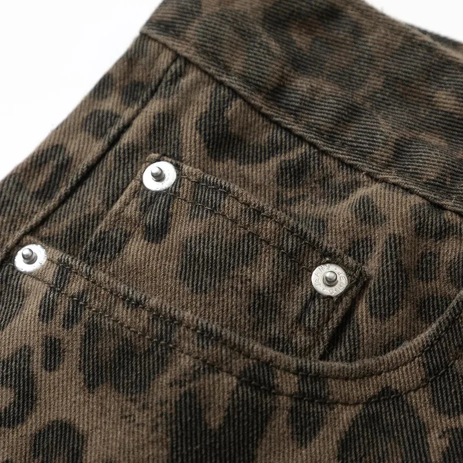 Wild | Leopard Print Baggy Jeans