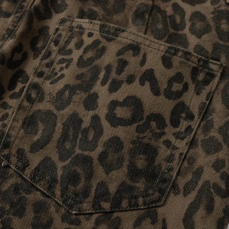 Wild | Leopard Print Baggy Jeans