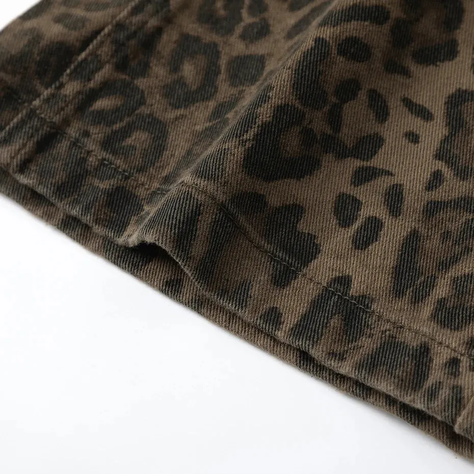 Wild | Leopard Print Baggy Jeans