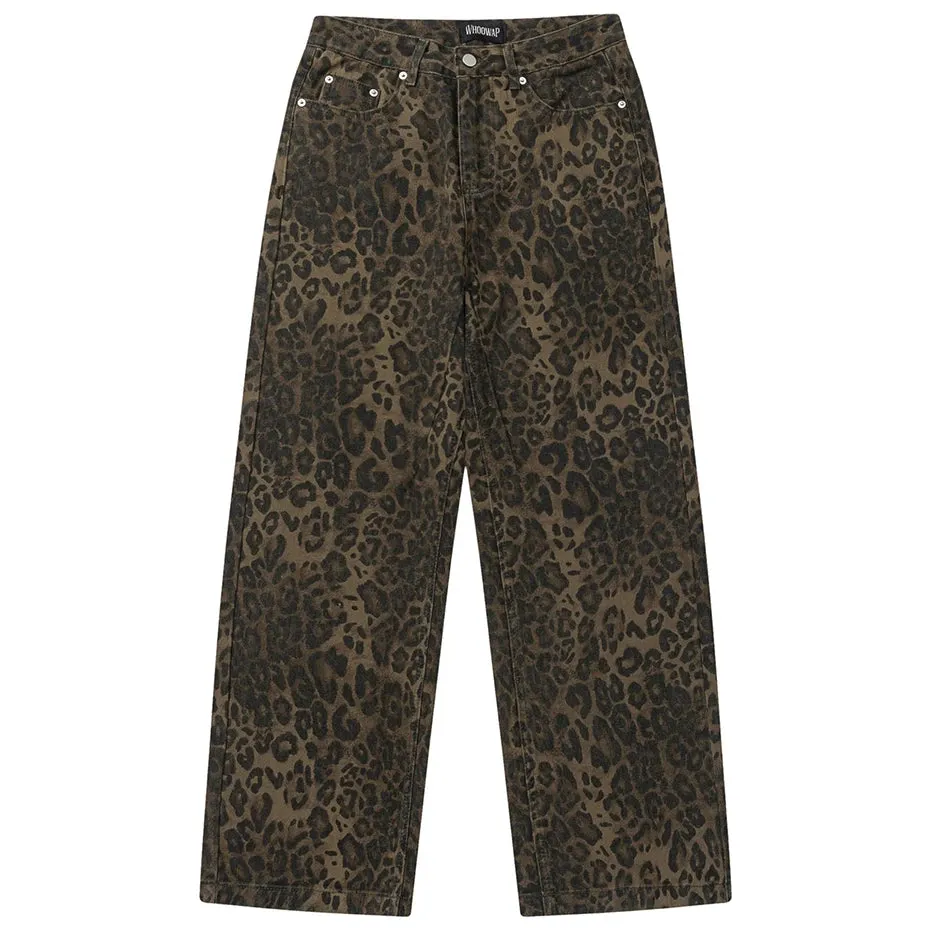 Wild | Leopard Print Baggy Jeans