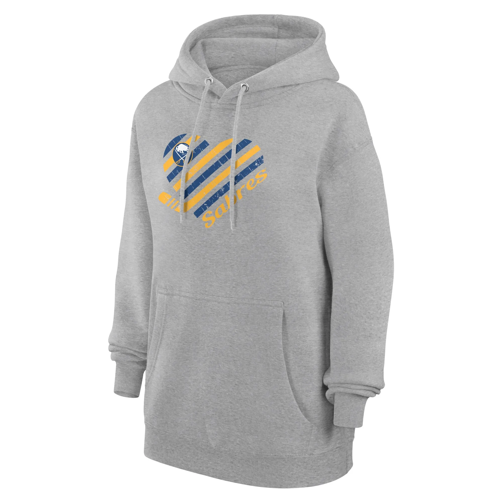 Women's Buffalo Sabres  G-III 4Her by Carl Banks Heather Gray Heart Pullover Hoodie