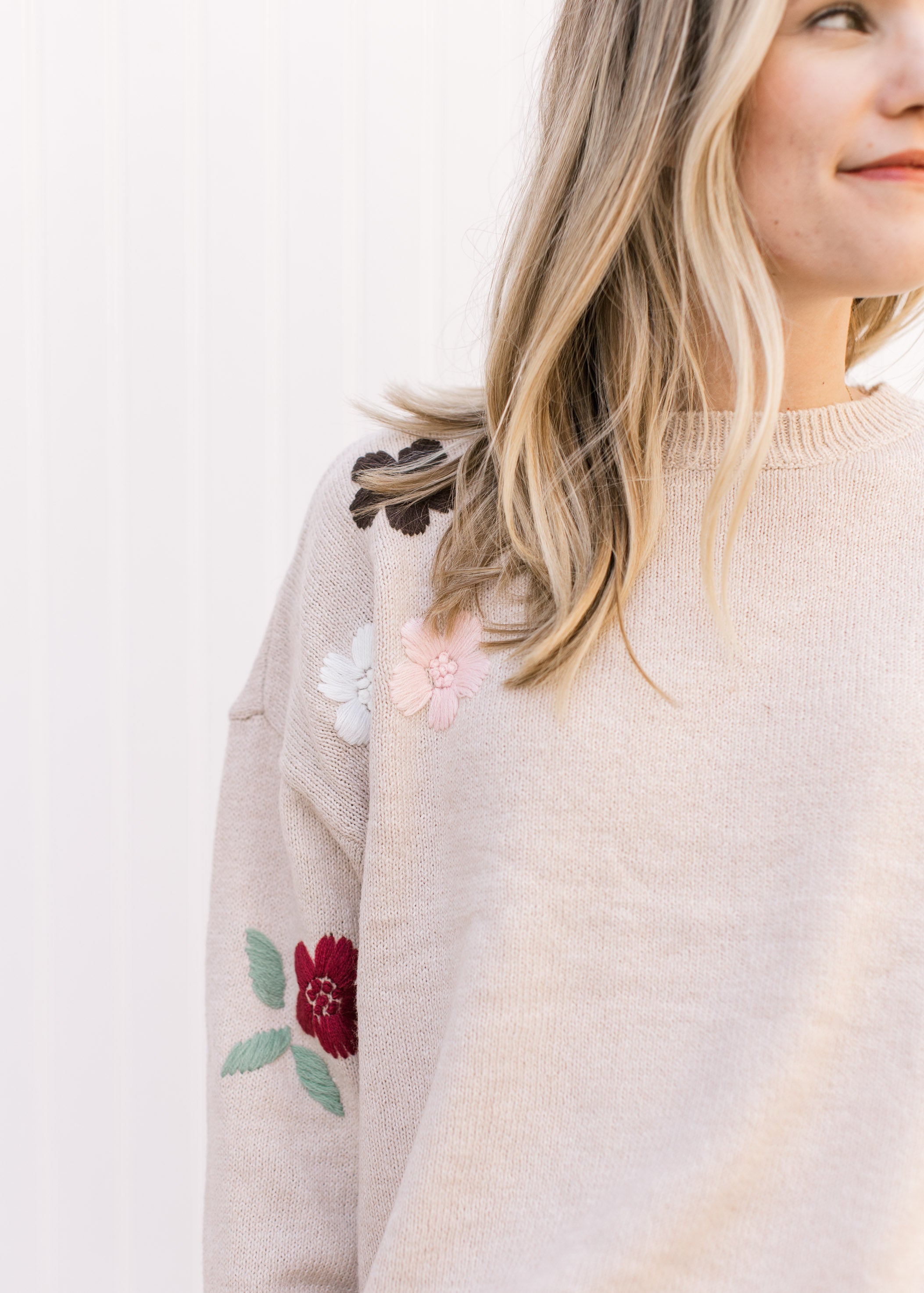 X Flower Pop Sweater