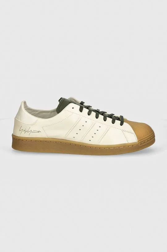 Y-3 leather sneakers Superstar beige color JH8921