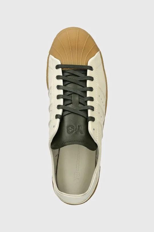 Y-3 leather sneakers Superstar beige color JH8921